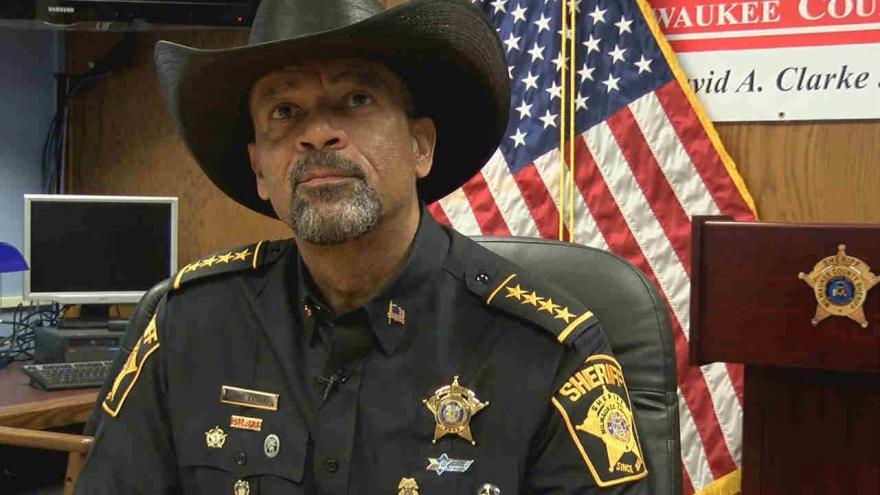 Image result for David Clarke, the former sheriff of Milwaukee County, Wisconsin